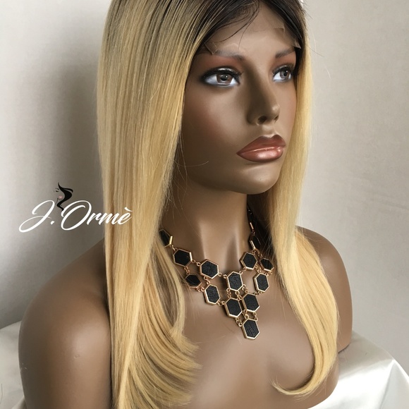 Chic Blonde Ombre 100% Brazilian Human Hair Wig